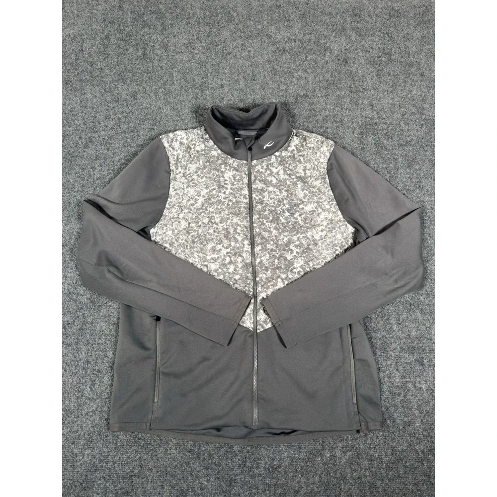 KJUS Jacket Mens Size 52 L Gray Release Full Zip Lightweight Puffy Pullover‎